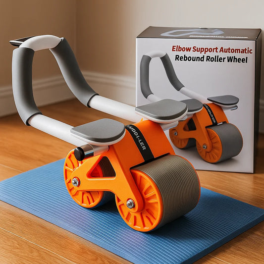 Roue Abdominale Automatique avec Support des Coudes – Rebond Assisté & Stabilité Renforcée